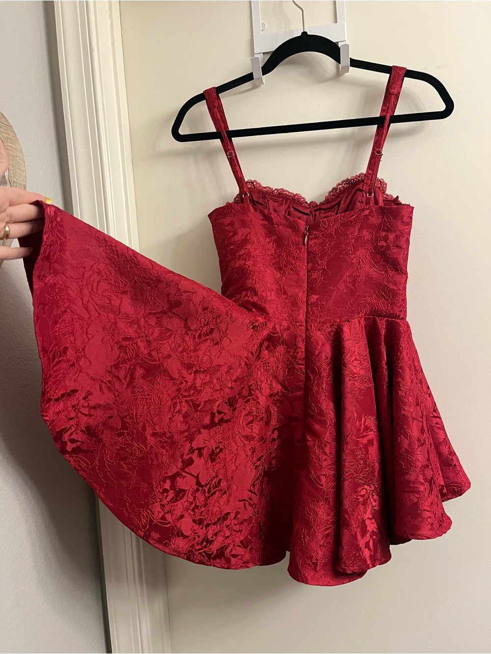 Babyboo Emelie Playsuit Mini Dress in Red Size Small - Picture 7 of 10